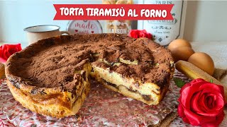 TORTA TIRAMISÙ AL FORNO  Tiramisù al forno [upl. by Nosnor]