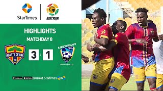 Hearts of Oak 3  1 Medeama SC  Highlights  betPawa Premier League  MD8 [upl. by Riatsila]