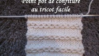 TUTO POINT CHAINETTE OU CONFITURE AU TRICOT stitch knitting PUNTO TEJIDO DOS AGUJAS [upl. by Aistek]