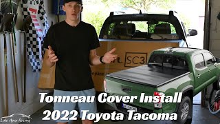 Installing a Tonneau Cover on a 20162023 Toyota Tacoma Worksport Product Review [upl. by Wootan]