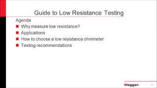 Guide to Low Resistance Testing [upl. by Atiniv]