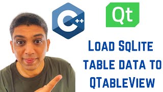 QT C GUI Tutorial  Load SqLite table data to QTableView [upl. by Mcnully]