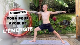 8 Minutes Pratique de Yoga pour Plus DEnergie [upl. by Joelly]