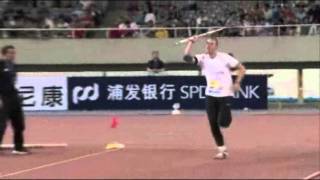 Diamond league Shanghai 2011 mens javelin [upl. by Ahsekyw166]