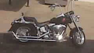 2005 Harley Davidson fatboy with Loud Fishtail Pipes For Sale [upl. by Varian994]