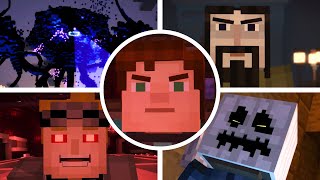 Minecraft Story Mode Season 1  All BossesAll Boss Fights  ENDING PC Xbox PS3 Nintendo [upl. by Cornew866]