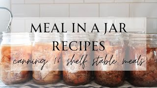 Canning 16 Meals for the Pantry Shelf  Meal In A Jar Canning Recipes  Pressure Canning Recipes [upl. by Iorgos]