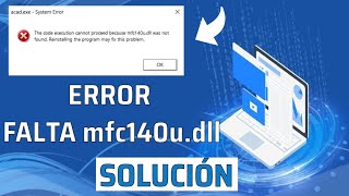 El programa no puede iniciarse porque falta mfc140udll en el equipo SOLUCIÓN✅ [upl. by Kapeed]