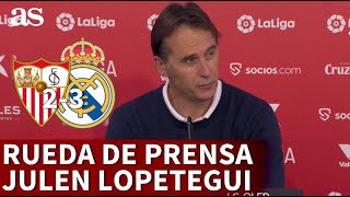 SEVILLA 2  REAL MADRID 3  Rueda de prensa de JULEN LOPETEGUI  Diario AS [upl. by Stefanie]