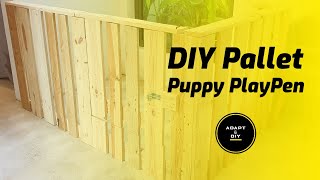 DIY Pallet Puppy Playpen [upl. by Giustino]