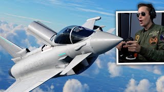 EUROFIGHTER TYPHOON FIGHTER JET  Microsoft Flight Simulator  Part 56 [upl. by Gnoud]