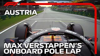 Max Verstappens Pole Lap  2023 Austrian Grand Prix  Pirelli [upl. by Ahsemit]