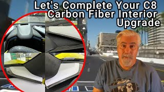 Must Have C8 Corvette Carbon Fiber Interior Accessories Product Links In Description [upl. by Kitty]