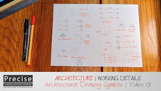 Architecture  Architectural Drawing Symbols 01 [upl. by Noivad]