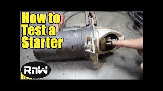 How to Test Your Cars Starter and Solenoid Assembly [upl. by Nerrad]