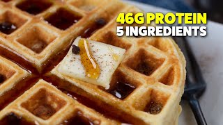 Protein Waffles with Simple Ingredients  Easy amp Healthy [upl. by Anuaik]