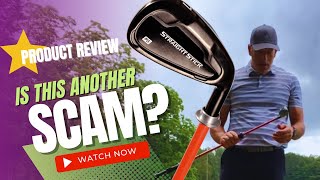 Does The Straight Stick WORK LIVE REVIEW of the Straight Stick Golf Trainer [upl. by Netsirhc]