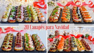 20 CANAPÉS para Navidad 20232024  Variados y Originales  DarixLAB [upl. by Etnovad159]