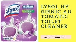 Lysol hygienic toilet bowl cleaner review [upl. by Enirolf]