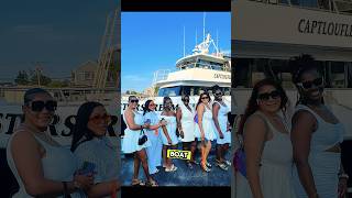 Let’s 🛥️ On A Jamaican AllWhite 🌅 Sunset Yacht Cruise 📍 Nautical Mile 🏝️ in Freeport New York [upl. by Nottage]