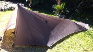 Tent Tarp with Bug Net  Warbonnet Superfly tarp setup for ground dwelling [upl. by Reynard639]