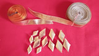 How to Make Gota Patti Leaves  Gota Leaf Making at Home [upl. by Melda]