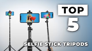 TOP 5 Best Selfie Stick Tripods 2024 [upl. by Toma857]