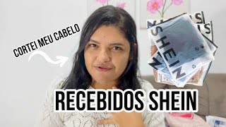 CORTEI MEU CABELO E FICOU LINDO  RECEBIDOS DA SHEIN SHEINforAll SHEINpartner [upl. by Hillary]