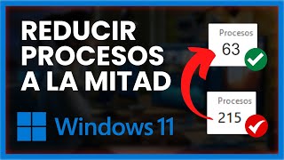 🚀Optimizar WINDOWS 11 Sin Programas  REDUCE los PROCESOS un 50 [upl. by Adieno]