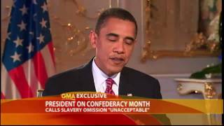 Obama on Confederate History Month [upl. by Ballard611]