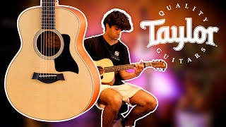 Taylor GS MINI Sapele DEMO  Muziekhuis Souman [upl. by Jankell574]