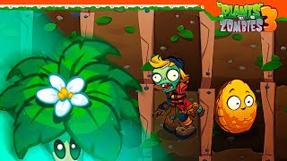 🌻 НОВОЕ РАСТЕНИЕ ПАЛЬМА ЗОНТИК И ЗОМБИ НА ТАРЗАНКЕ 🧟 Plants vs Zombies 3 Растения Против Зомби 3 [upl. by Iphigenia338]