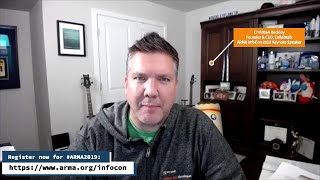 ARMA InfoCon 2019 KEYNOTE Interview Christian Buckley [upl. by Llerrod]