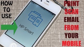 How To Use HP SMART APP In Mobile To  Print Scan To Email To Hp Printer review [upl. by Samale]