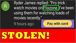 Flixzone Comment Bots STEAL Your Credit Information [upl. by Eltrym145]