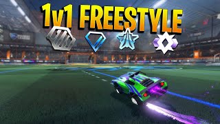 1V1 FREESTYLE DO PRATA AO SSL  QUAL RANK TEM OS MELHORES FREESTYLERS DO ROCKET LEAGUE [upl. by Ballman552]