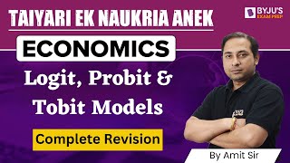 UGC NET June 2023  UGC NET Economics  Logit  Probit  Tobit Models  Amit Sir [upl. by Atiuqrahc757]