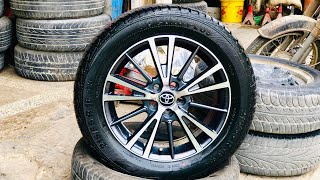 Branded Alloy Wheels amp General BG Luxo Plus tyre 21555R16 Complete Set Sale price in karachi [upl. by Samara]