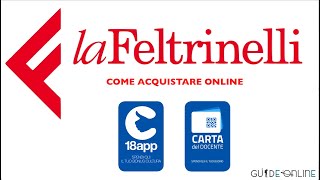 Come acquistare libri online da Feltrinelli con 18app e Bonus Docente [upl. by Frasch]