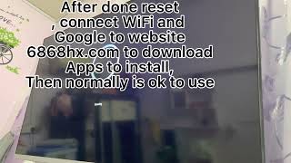 How to factory reset tv box evpad for resolve problem of cannot update  cannot download software [upl. by Oigres]