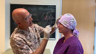 A demonstration of proper Nasopharyngeal swab technique for COVID19 testing [upl. by Trilbi521]