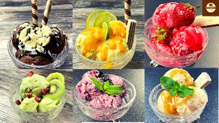 Sorbet How to Make Ice Cream  Ice Cream Sorbet without Ice Cream Machine  6 EASY Fruit Sorbet [upl. by Adeuga650]