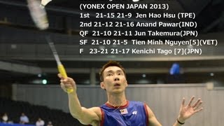 Lee Chong Wei Special edition YONEX OPEN JAPAN 2013 [upl. by Edialeda]