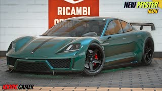 GTA Online  New Pfister Neon Customization amp Review  GTA Podium Car [upl. by Gan]