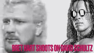 BRET HART SHOOTS ON DAVID SCHULTZ [upl. by Arbuckle]