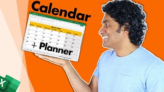 Kick start the year with this AWESOME Calendar amp Planner Excel template [upl. by Trauts364]