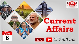 GS WORLD Daily Current Affairs  08Jan2024CurrentAffairs  Current Affairs [upl. by Melesa709]