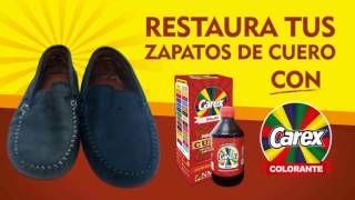 Como teñir cuero  restaurar zapatos de Cuero  Colorante CAREX [upl. by Leonardi]