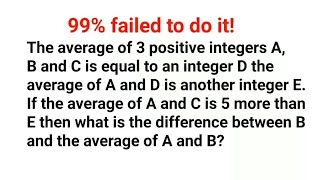 Literally 90 failed to solve this nice word problem Can you do it wordproblem [upl. by Hola934]