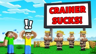 I Built a Giant Sign To Troll My Friends in Our Minecraft World [upl. by Eliam]